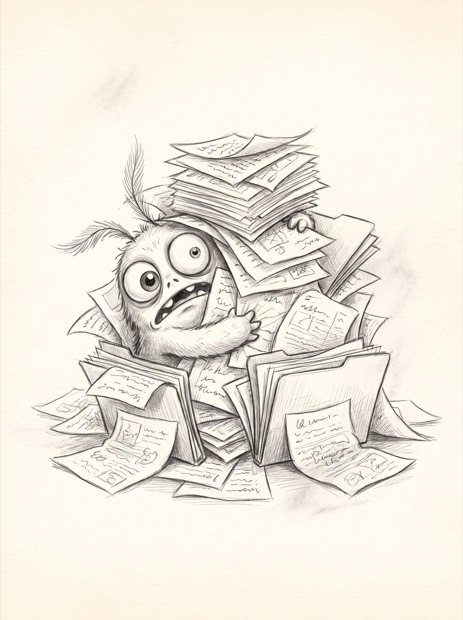 Chuffy holds a stopwatch in one hand and a fistful of dollar bills in the other, looking torn.